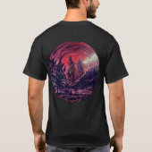 DG Paintings Maroon Forest T-Shirt (Rückseite)