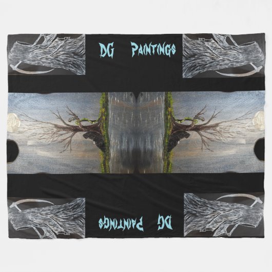 DG Paintings Resting Reaper Fleece Blanket (Vorderseite (Horizontal))