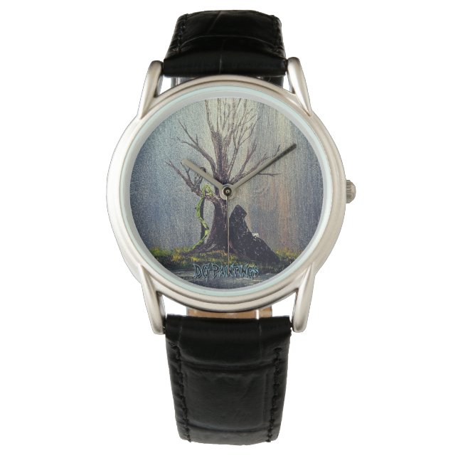 DG Paintings Ruhender Schnitter Armbanduhr (Vorderseite)