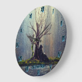 DG Paintings Ruhender Schnitter Große Wanduhr (Winkel)
