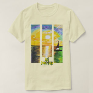 DG Paintings Sonnenaufgang Segel T-Shirt V2