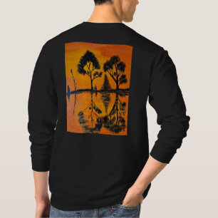 DG Paintings Sonnenuntergangsreflexionen Langarmsh T-Shirt