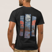 DG Paintings Sunset / Full Moon River T-Shirt (Rückseite)