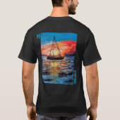 DG Paintings Sunset Sail Central Square NY shirt (Rückseite)