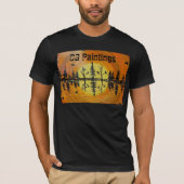 DG Paints Sunset Waterside Reflections Tshirt (Vorderseite)