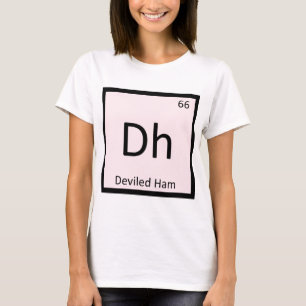 Dh - Periodisches Tabellensymbol für die Deviled T-Shirt