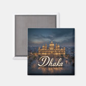 Dhaka Bangladesch Reise Geschenk 🗺️ Magnet (Vorderseite/Rückseite)