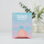 Dhaka Bangladesch Vintages Reiseplakat. (Stehend Vorderseite)