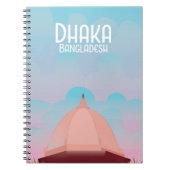 Dhaka Bangladesch Vintages Reiseplakat. Notizblock (Vorderseite)