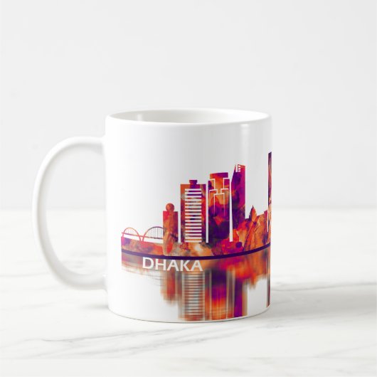 Dhaka Bangladesh Skyline Kaffeetasse (Links)