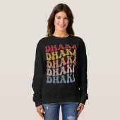 Dhaka City Groovy Retro Sweatshirt (Vorne ganz)