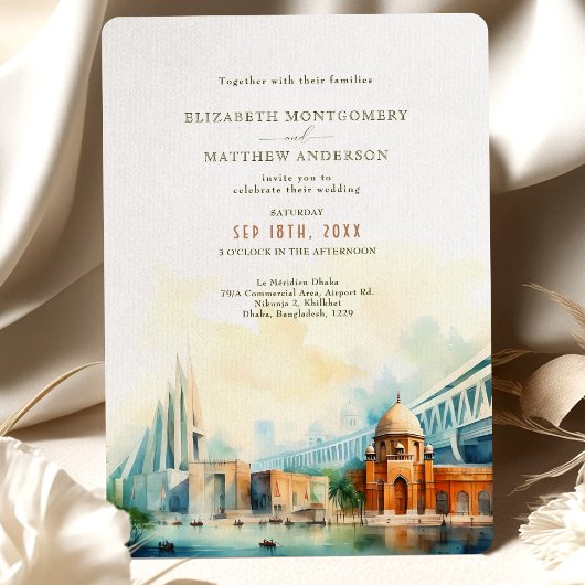 Dhaka City Wedding Invitation Card Einladung