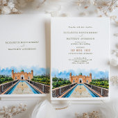 Dhaka Mosque Wedding Invitation Card Einladung