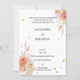 Dhalia & Rose Einladung Hochzeit