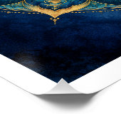 Dhamar Lotus Mandala Poster (Ecke)