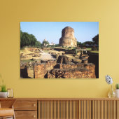 Dhamekh stupa, c.500 AD Leinwanddruck (Insitu (Wohnzimmer))
