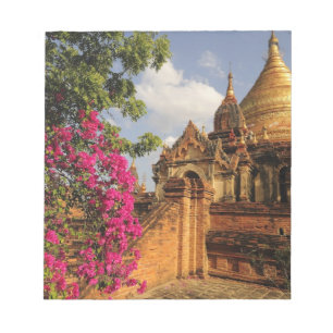 Dhamma Yazaka Pagode in Bagan, Myanmar Notizblock
