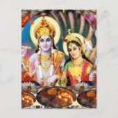 DHAN Laxmi n Lord Vishnu: Zur Anzeige n Referenz Postkarte (Vorderseite)