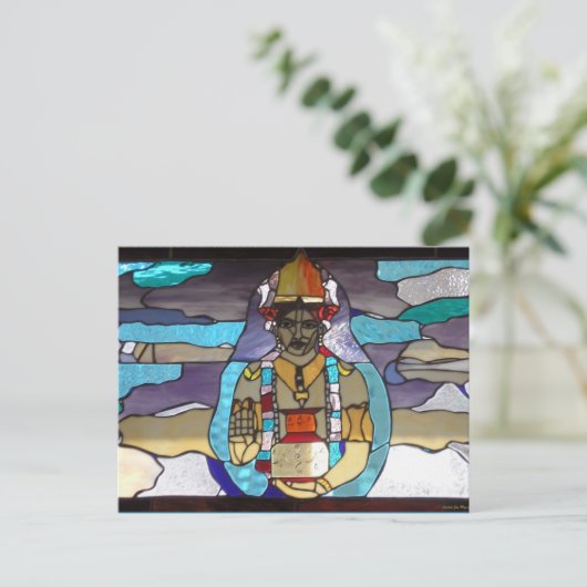 Dhanvantari Postkarte (Stehend Vorderseite)