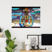 Dhanvantari Print/Poster Poster (Heimbüro)