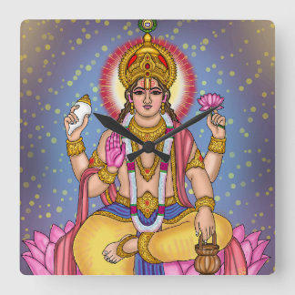 Dhanvantari-Wanduhr Quadratische Wanduhr