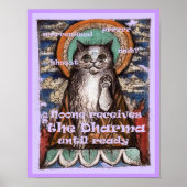 Dharma Cat Four Noble Truths Poster (Vorne)