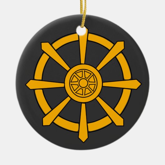 Dharma Rad Keramikornament (Vorne)