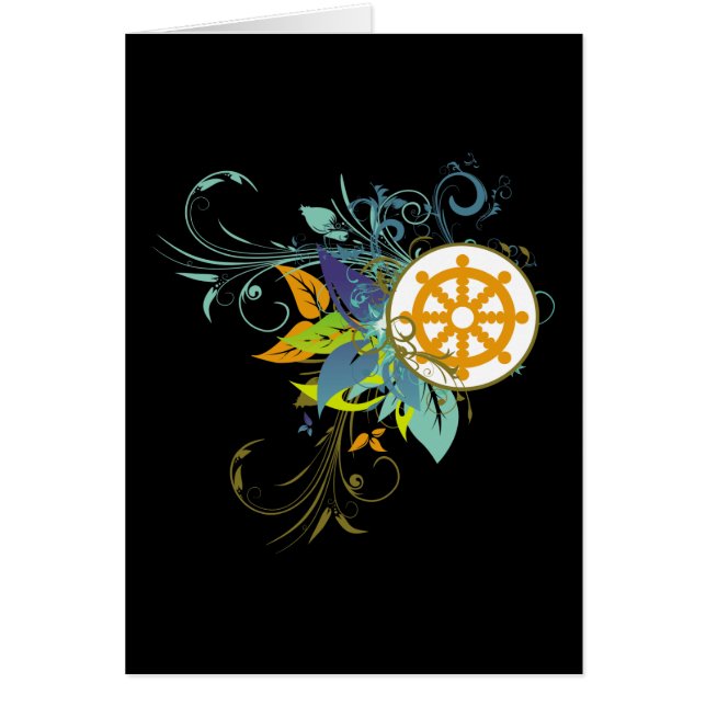 Dharma Rad mit Blumen (Vorne)