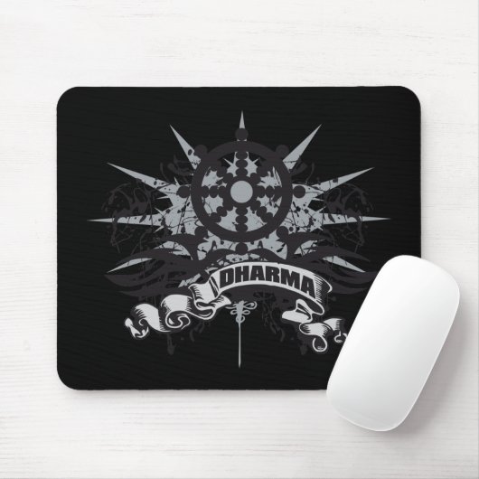 Dharma Rad-Schmutz Mousepad (Mit Mouse)