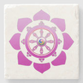 Dharma-Rad Steinuntersetzer (Vorderseite)