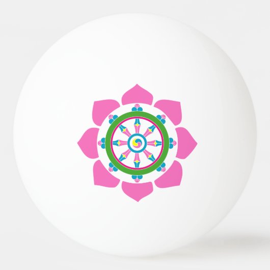 Dharma-Rad Tischtennisball (Rückseite)