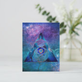 Dharma Sacred Geometry Galaxy Postkarte (Stehend Vorderseite)
