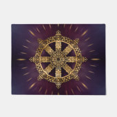 Dharma Wheel - Dharmachakra Fußmatte (Vorderseite)