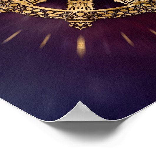 Dharma Wheel - Dharmachakra Poster (Ecke)