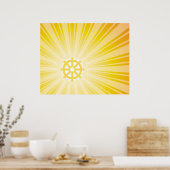 Dharma Wheel Energy Poster (Küche)