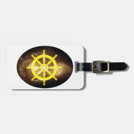 Dharma Wheel Gepäckanhänger (Vorderseite horizontal)