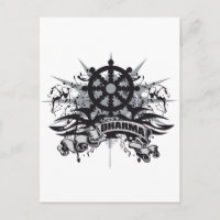 Dharma Wheel Grunge