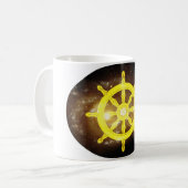Dharma Wheel Kaffeetasse (Vorderseite Links)