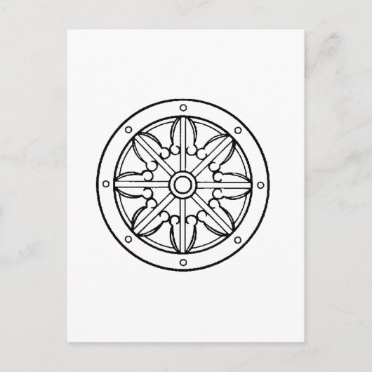 Dharma Wheel Postkarte (Vorderseite)