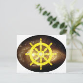 Dharma Wheel Postkarte (Stehend Vorderseite)