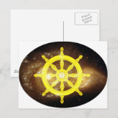 Dharma Wheel Postkarte (Vorne/Hinten)