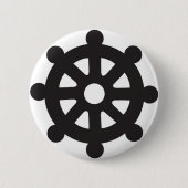 Dharmacakra, Dharmachakra, "Rad von Dharma " Button (Vorderseite)