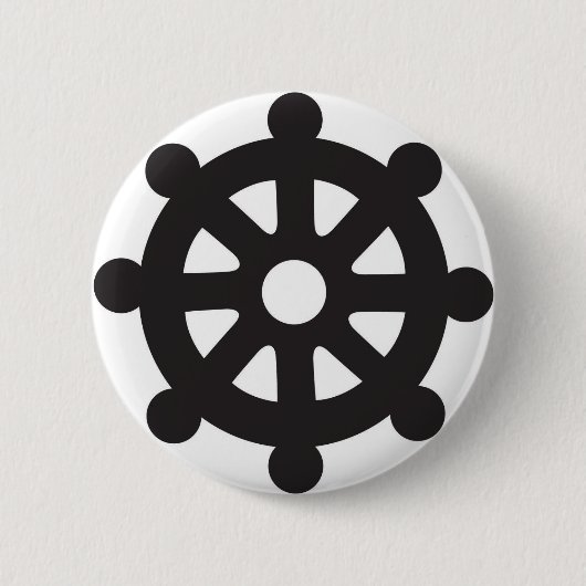 Dharmacakra, Dharmachakra, "Rad von Dharma " Button (Vorderseite)