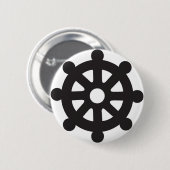 Dharmacakra, Dharmachakra, "Rad von Dharma " Button (Vorne & Hinten)