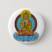 Dharmachakra Buddha Button (Vorderseite)