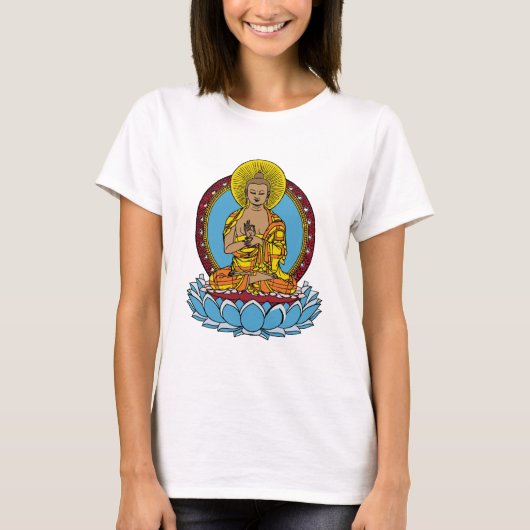 Dharmachakra Buddha T-Shirt (Vorderseite)