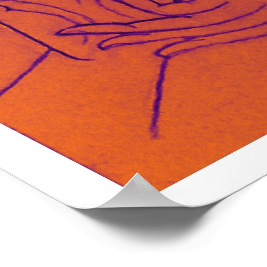 Dharmachakra Mudra Poster (Ecke)