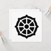 Dharmarad (Buddhismus, Hindusim) Karte (Vorderseite/Rückseite Beispiel)