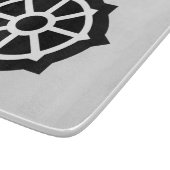 Dharmarad (Buddhismus, Hindusim) Schneidebrett (Ecke)