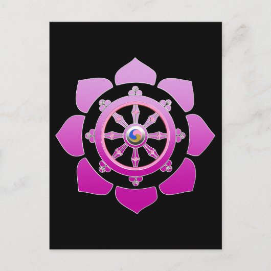 Dharmarad Postkarte (Vorderseite)